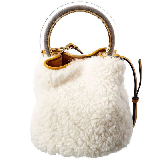 Marni Pannier Shearling Bucket Bag - Picture 2 of 4